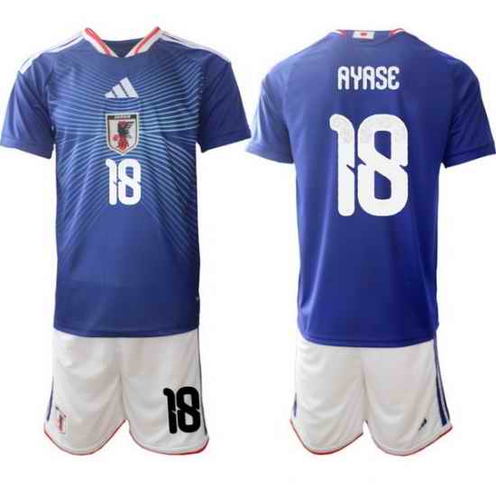 Men Japan 2026 Soccer Jerseys Blue #18 Ayase Ueda